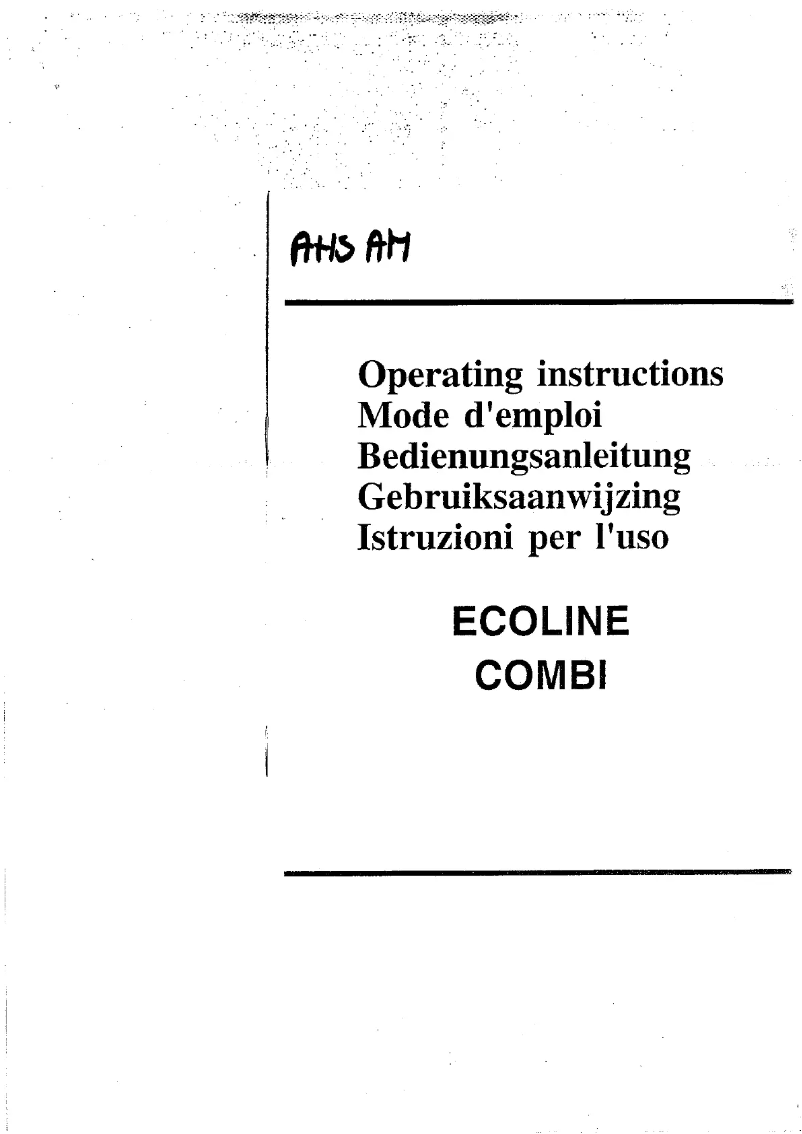 Imagen de la primera página del manual del dispositivo AHS AM