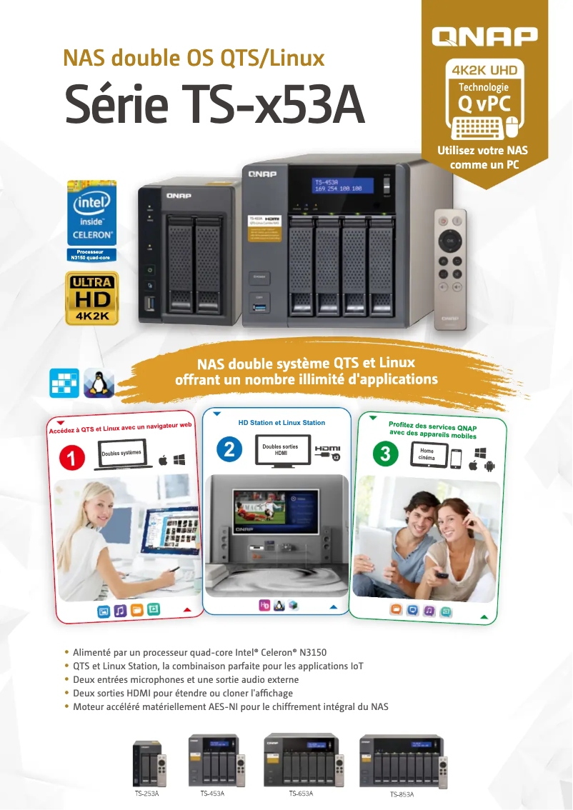 Página 1 del manual Ficha técnica QNAP TS-653A