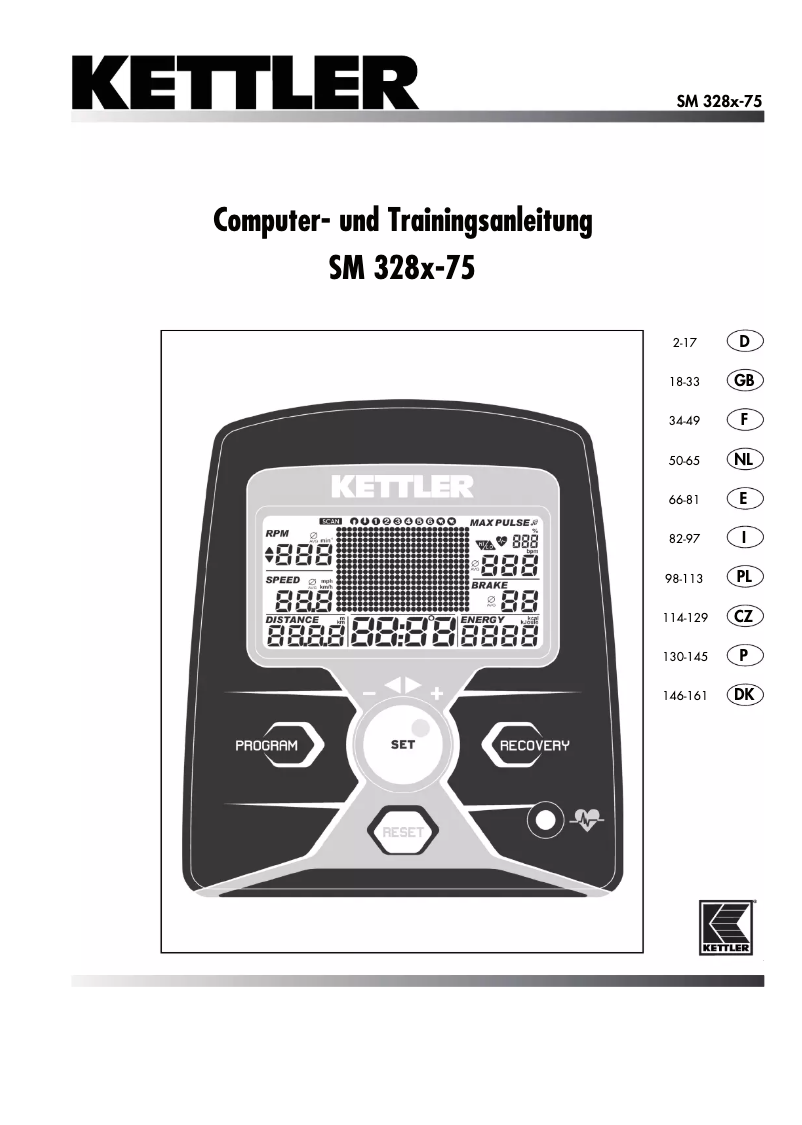 Página nº 1 - Manual de usuario Kettler Rivo P