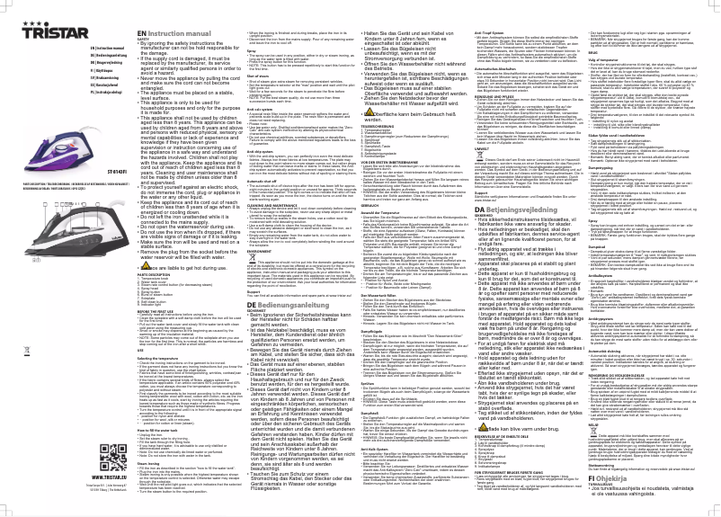 Página 1 del manual Manual de usuario TriStar ST-8143FI