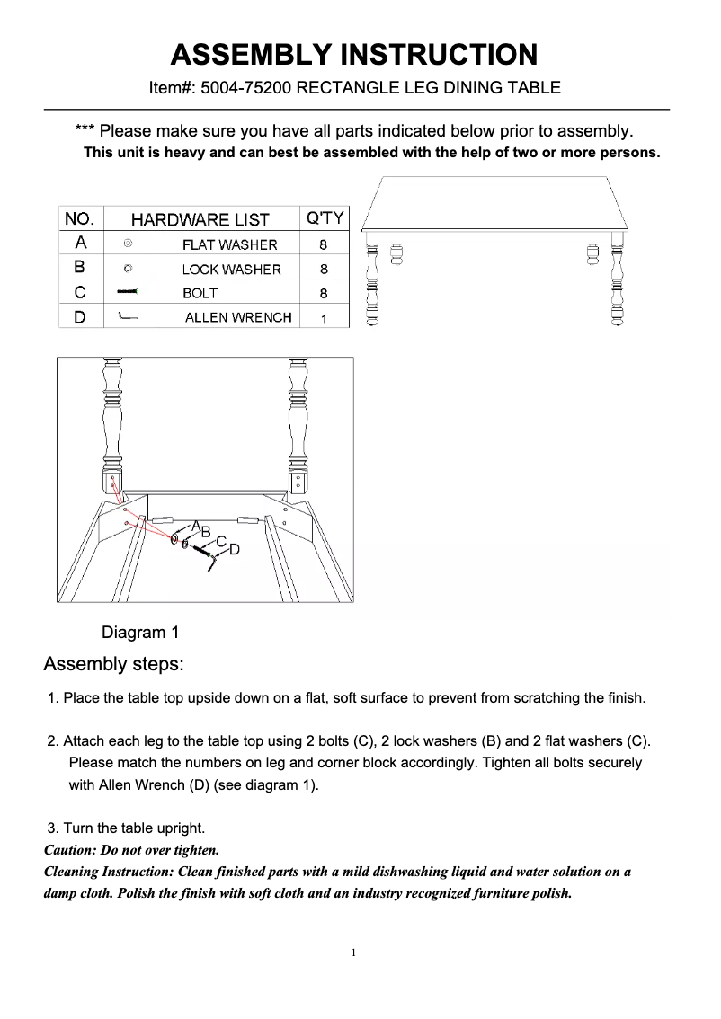Página nº 1 - Manual de usuario Hooker 5004-75200