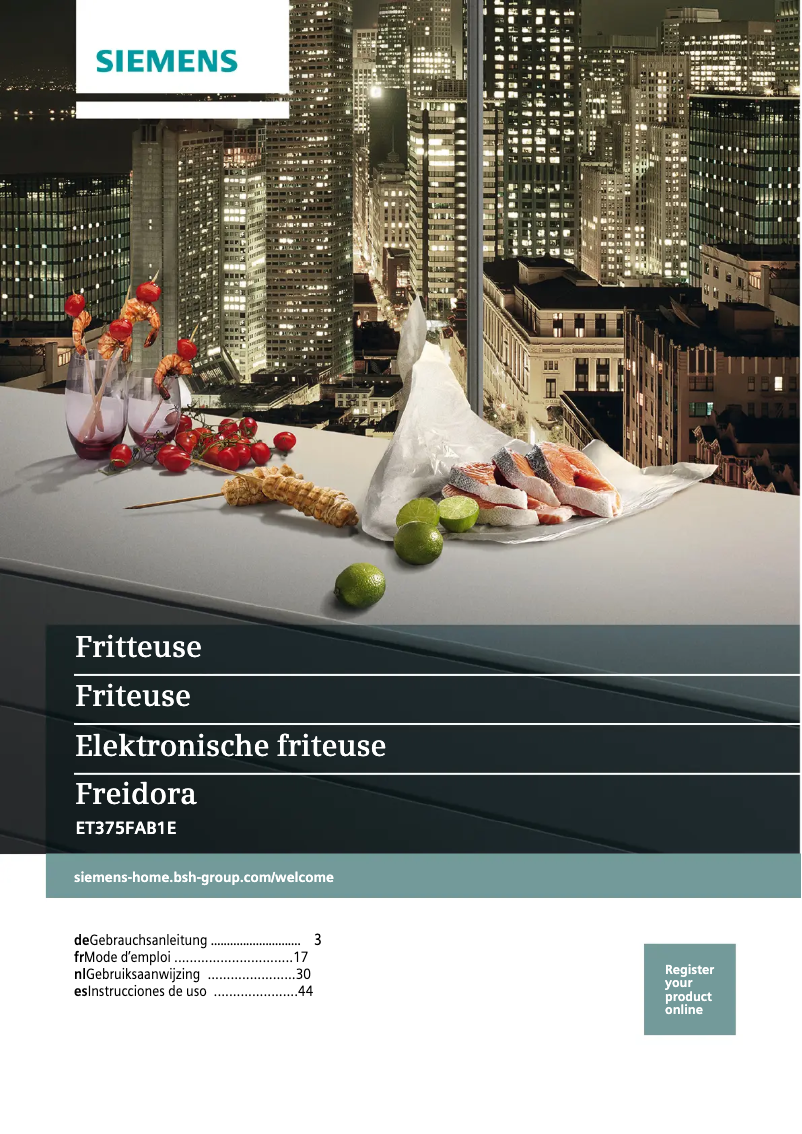 Página 1 del manual Manual de usuario Siemens ET375FAB1E