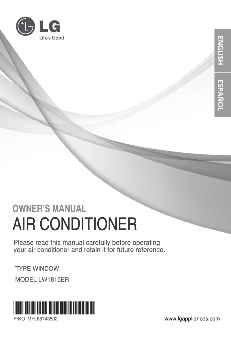 Página 1 del manual Manual de usuario LG LW1815ER
