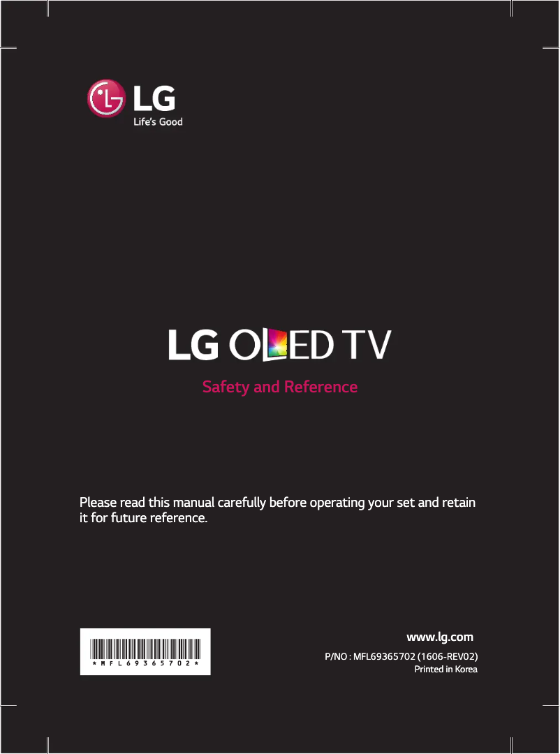 Página nº 1 - Manual de usuario LG OLED55B6J