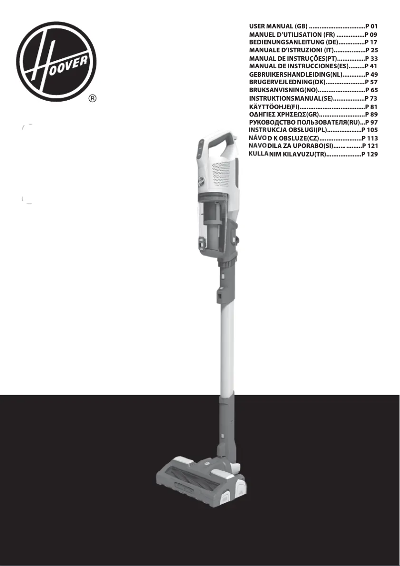 Página 1 del manual Manual de usuario Hoover H-FREE 500 HYDRO PLUS