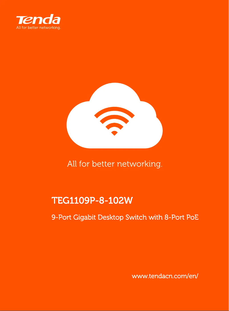 Imagen de la primera página del manual del dispositivo TEG1109P-8-102W