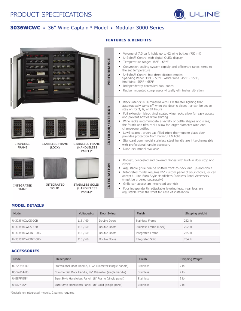 Imagen de la primera página del manual del dispositivo U-3036WCWCS-00B