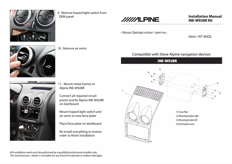 Página 1 del manual Manual de usuario Alpine KIT-8QQ2