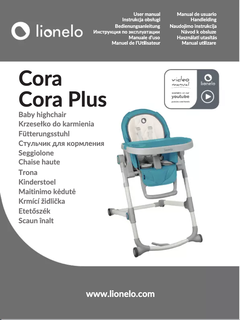 Imagen de la primera página del manual del dispositivo Cora Plus