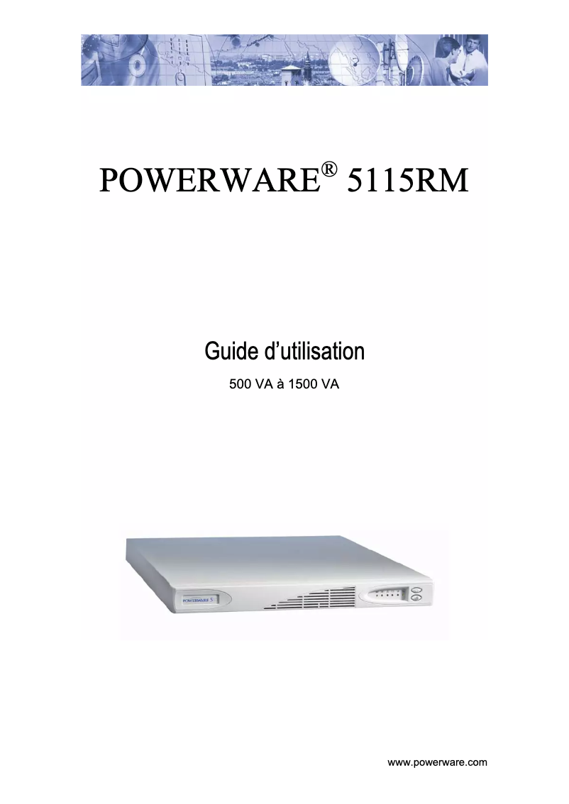 Página nº 1 - Manual de usuario Eaton Powerware 5115 1000i RM