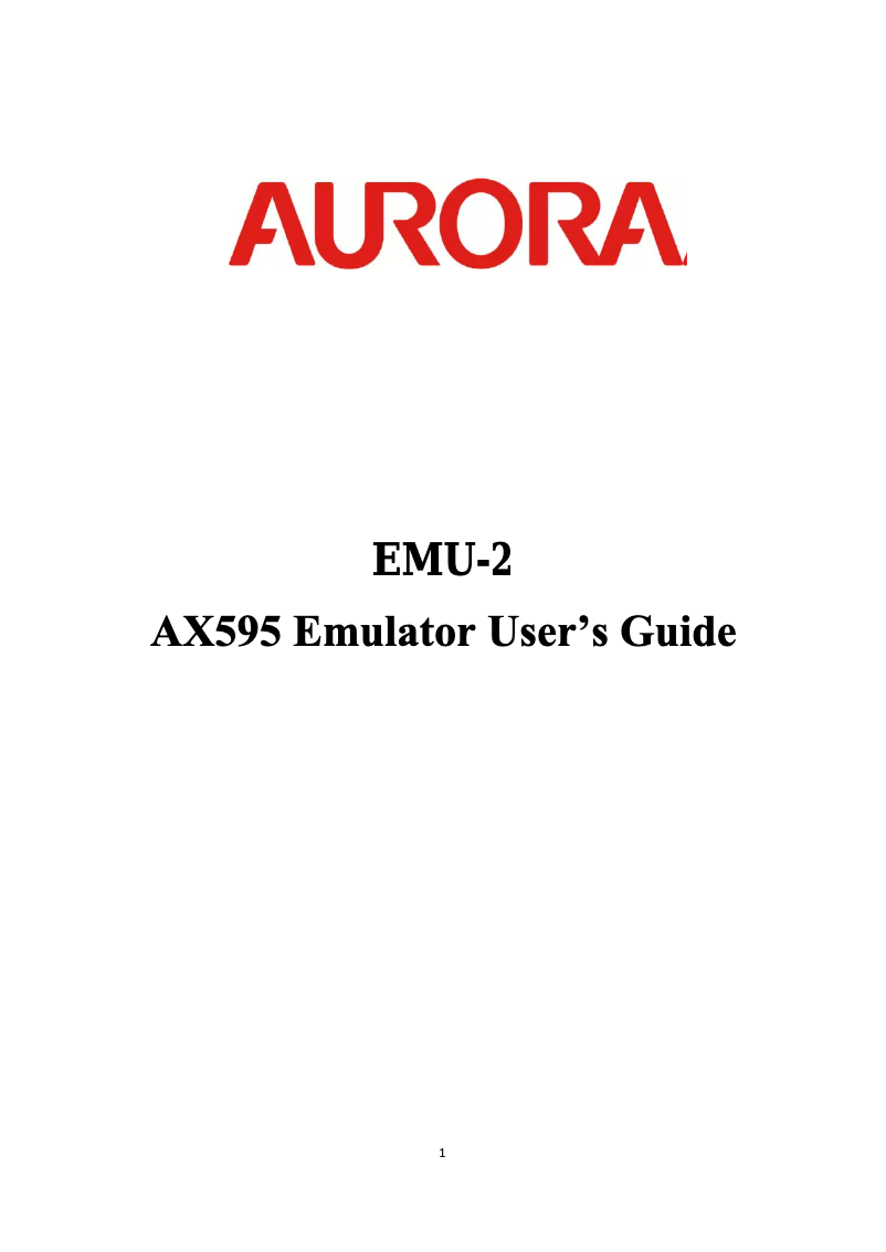 Imagen de la primera página del manual del dispositivo EMU-2