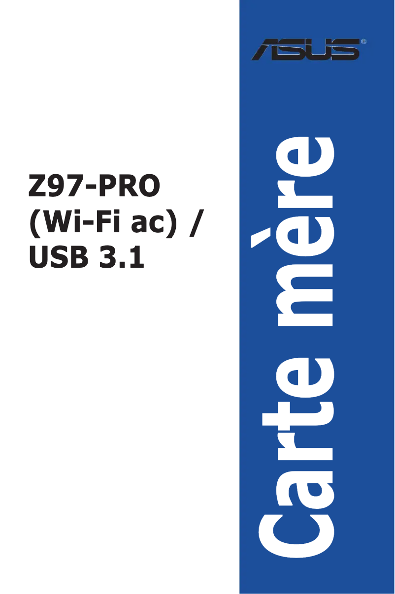 Imagen de la primera página del manual del dispositivo Z97-PRO‏(Wi-Fi ac)‏/USB 3.1