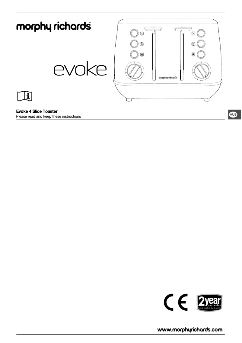 Imagen de la primera página del manual del dispositivo Evoke 240105