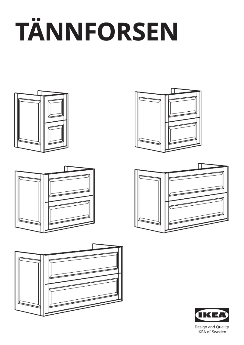 Imagen de la primera página del manual del dispositivo TÄNNFORSEN 605.317.70