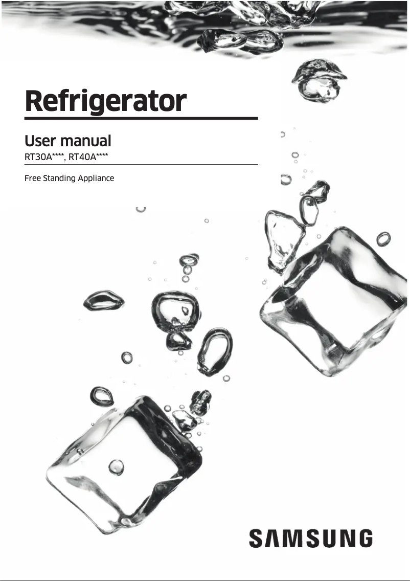 Imagen de la primera página del manual del dispositivo RT40A3010SA