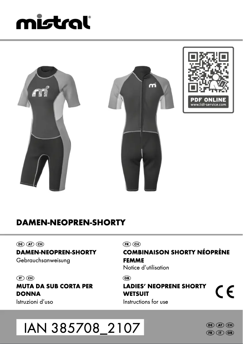 Imagen de la primera página del manual del dispositivo IAN 385708