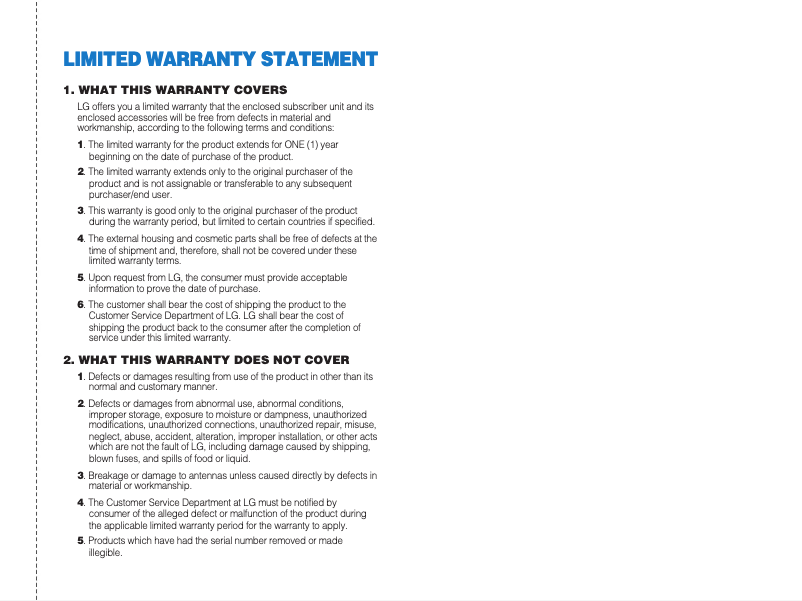 Imagen de la primera página del manual del dispositivo G4010