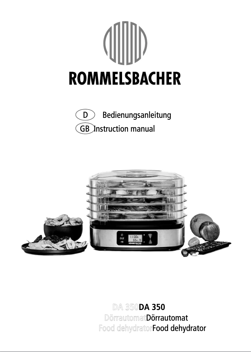 Página nº 1 - Manual de usuario Rommelsbacher DA 350