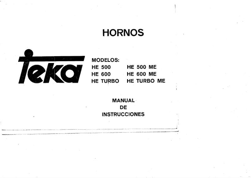 Imagen de la primera página del manual del dispositivo HE Turbo ME