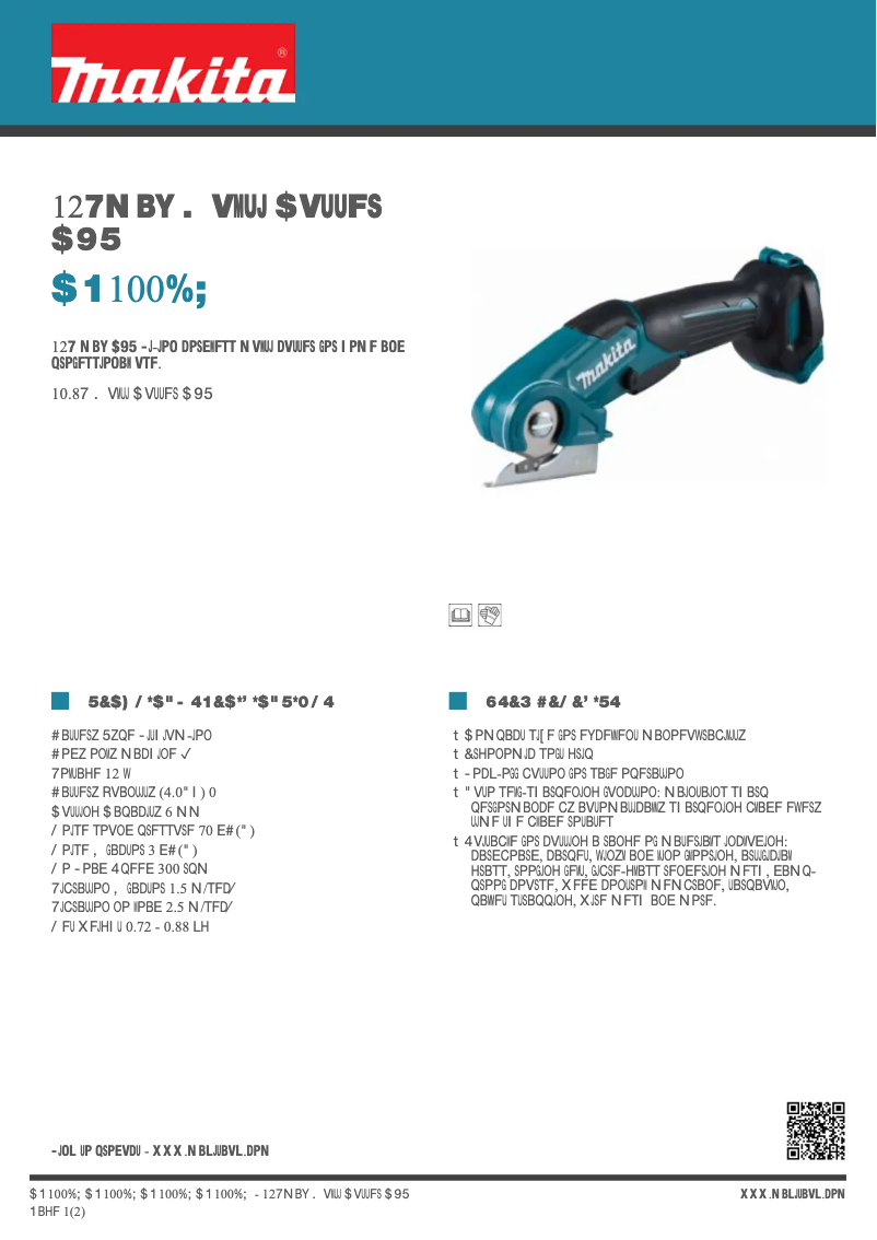 Imagen de la primera página del manual del dispositivo CP100D