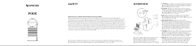 Imagen de la primera página del manual del dispositivo Nespresso Pixie