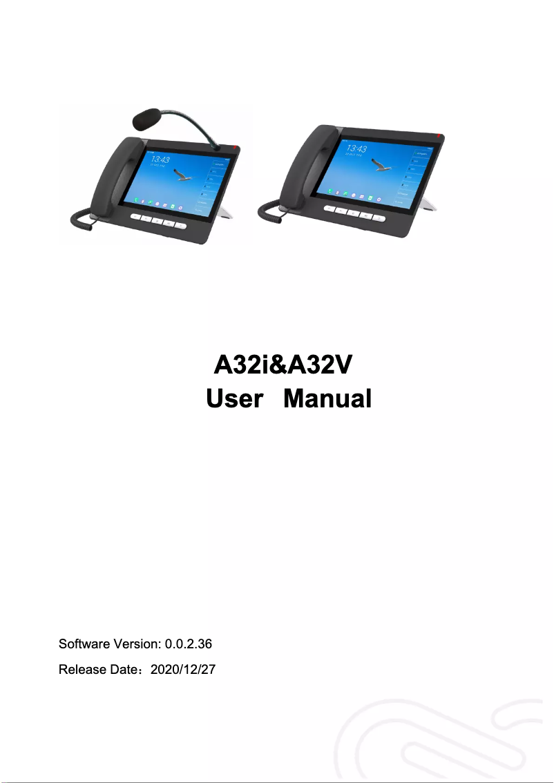 Página 1 del manual Manual de usuario Fanvil A32v