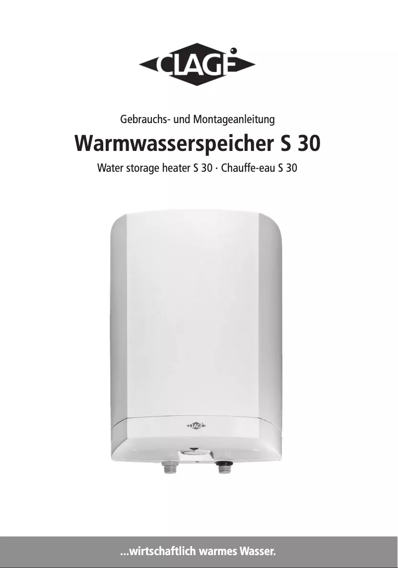 Imagen de la primera página del manual del dispositivo S 30