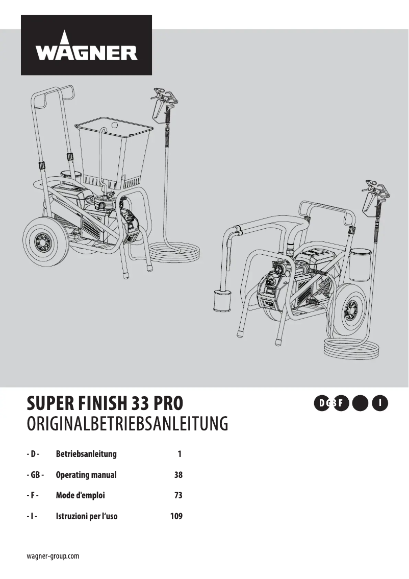 Imagen de la primera página del manual del dispositivo SuperFinish 33 Pro