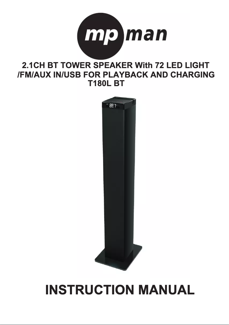 Página nº 1 - Manual de usuario Mpman T180LBT