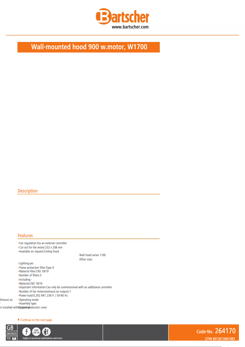 Imagen de la primera página del manual del dispositivo 264170