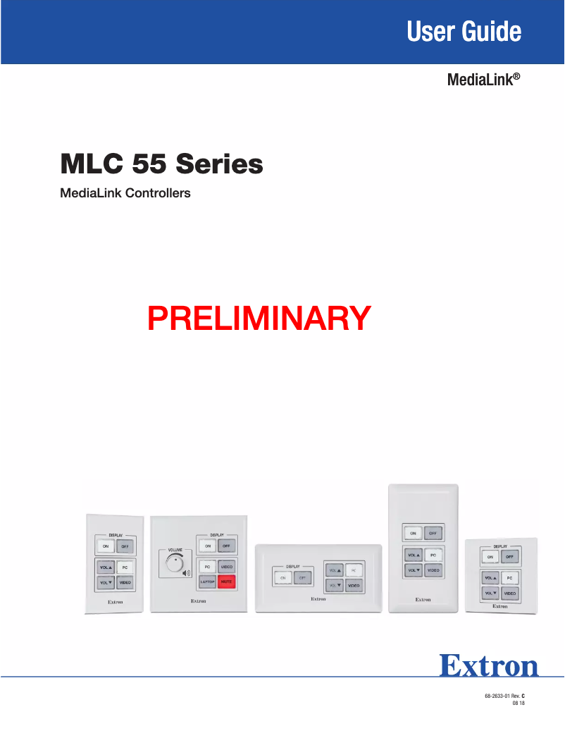 Página 1 del manual Manual de usuario Extron RS-232 and IR Control