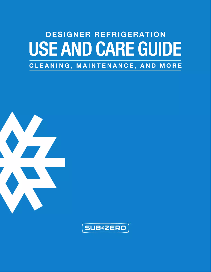 Página 1 del manual Manual de uso y mantenimiento Sub-Zero ID-36C