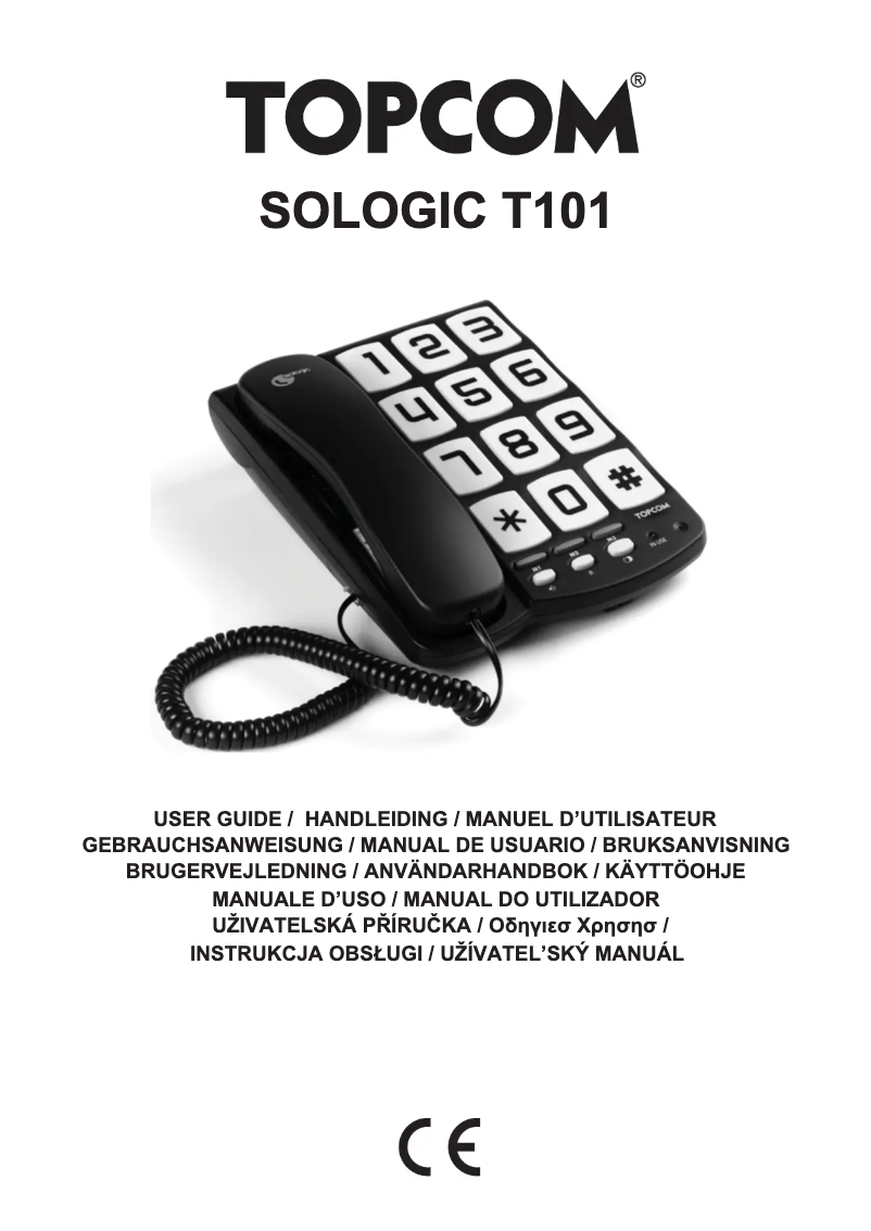 Página 1 del manual Manual de usuario Topcom Sologic T101