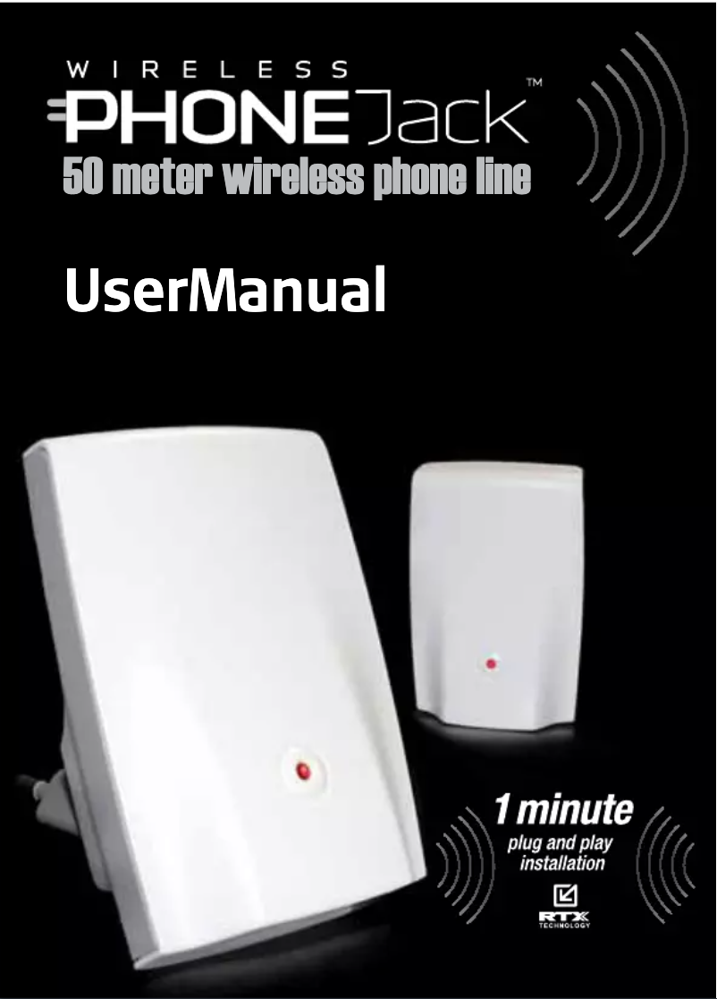 Página 1 del manual Manual de usuario Audioline Wireless Phone Jack