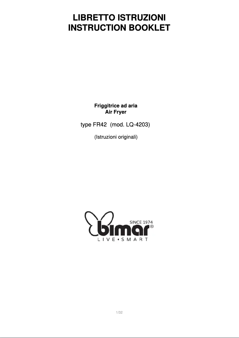 Imagen de la primera página del manual del dispositivo FR42