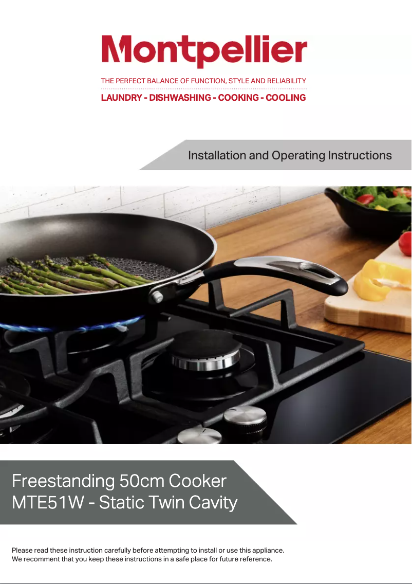 Página 1 del manual Manual de usuario Montpellier MTE51W