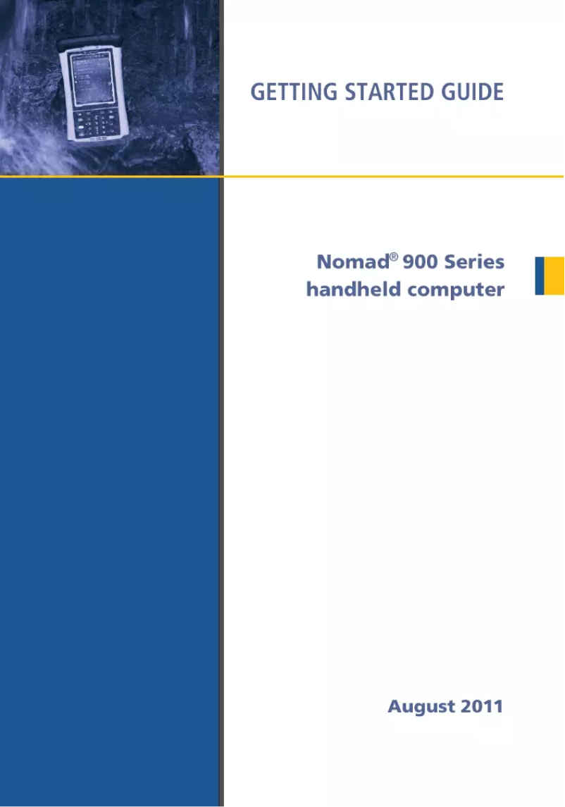 Imagen de la primera página del manual del dispositivo Nomad 900X