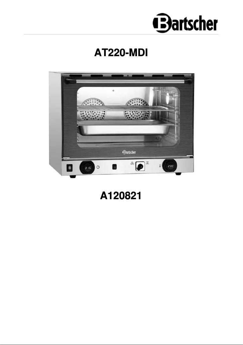 Página nº 1 - Manual de usuario Bartscher AT220-MDI