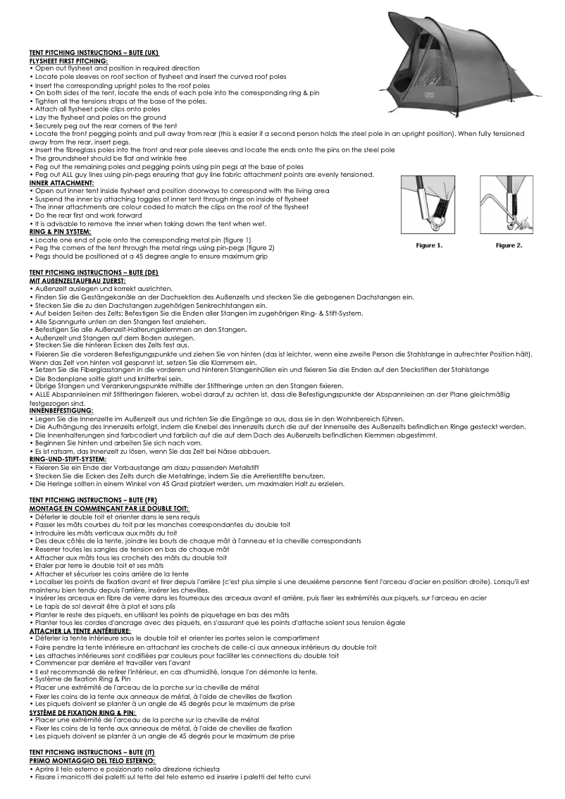 Imagen de la primera página del manual del dispositivo Bute 500