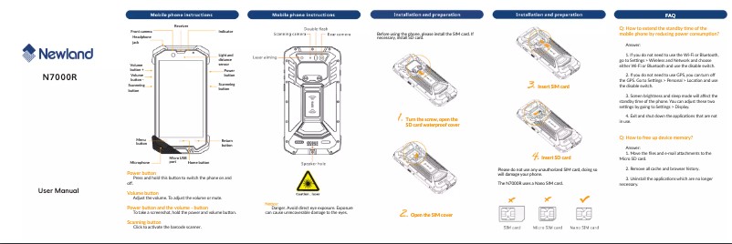 Imagen de la primera página del manual del dispositivo N7000R