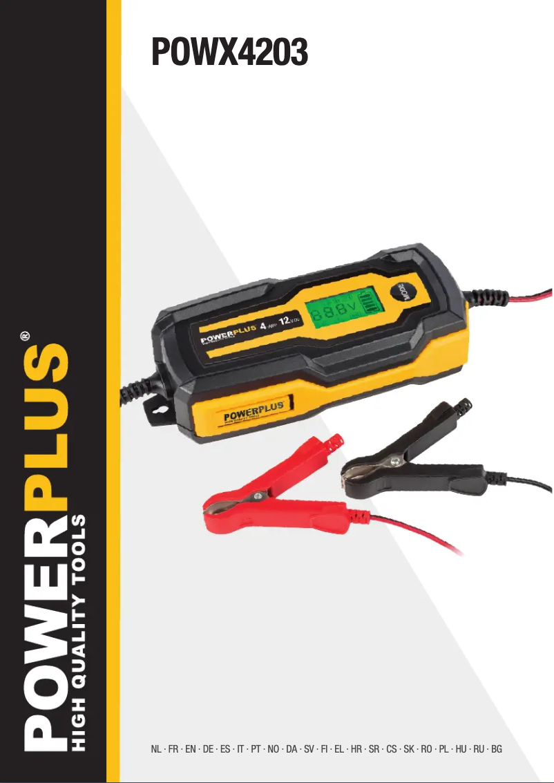 Imagen de la primera página del manual del dispositivo POWX4203