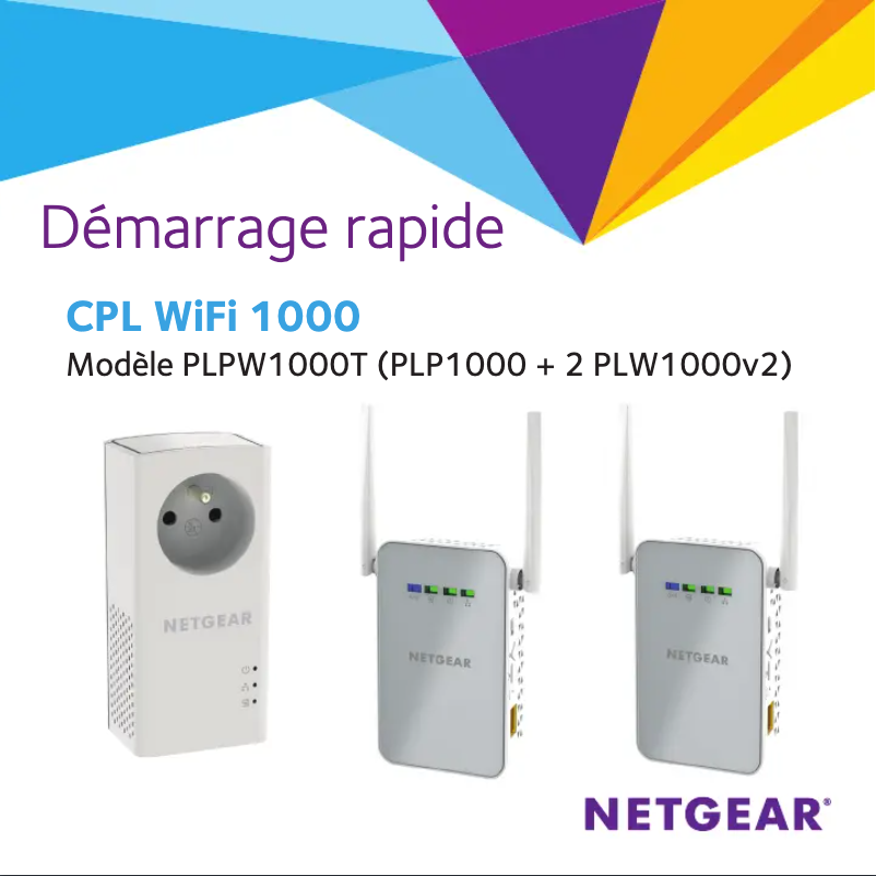 Página nº 1 - Guía de instalación Netgear PLPW1000T