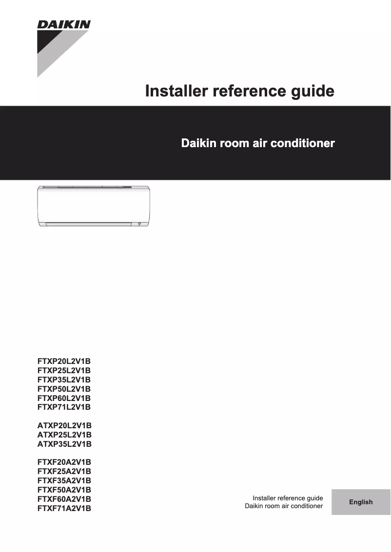 Página nº 1 - Guía de instalación Daikin ATXP35L5V1B
