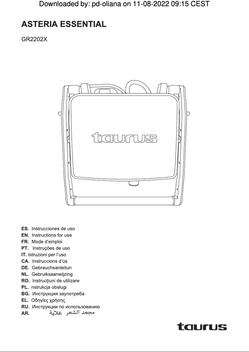 Página 1 del manual Manual de usuario Taurus Asteria Essential