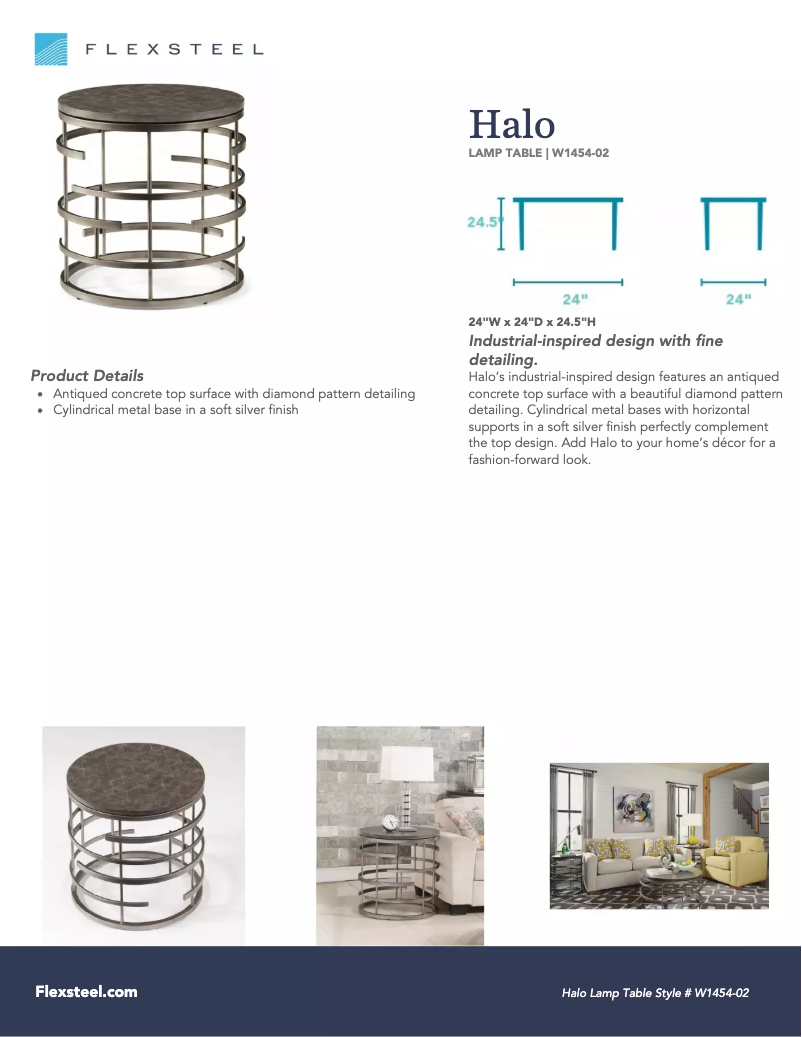 Página 1 del manual Manual de usuario Flexsteel Halo W1454-02