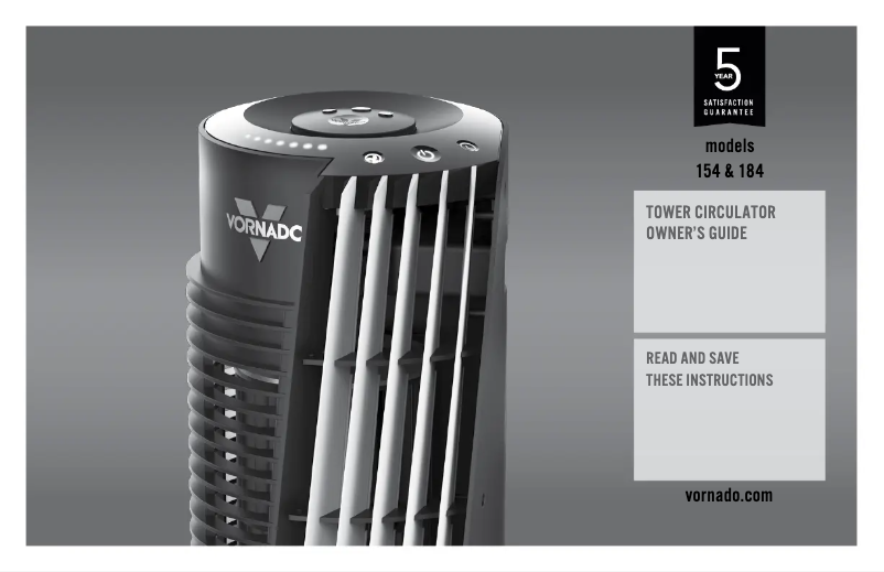 Página nº 1 - Manual de usuario Vornado 184