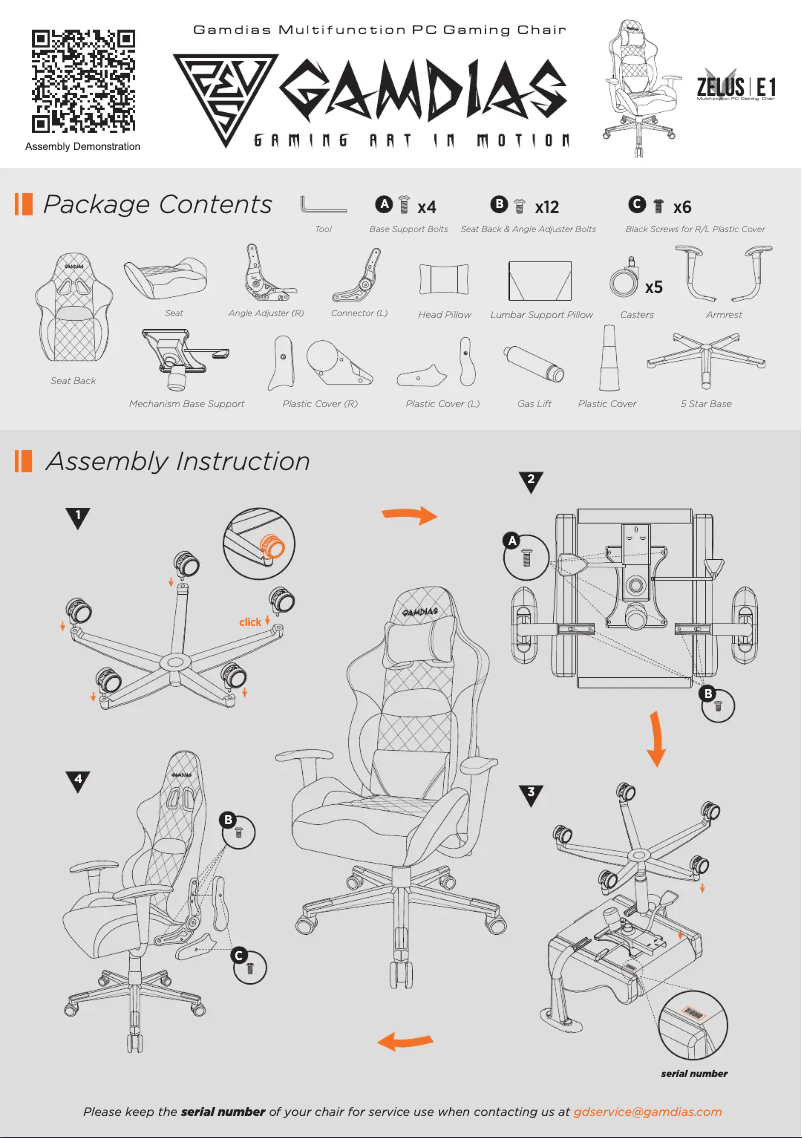 Página nº 1 - Manual de usuario Gamdias Zelus E1 L