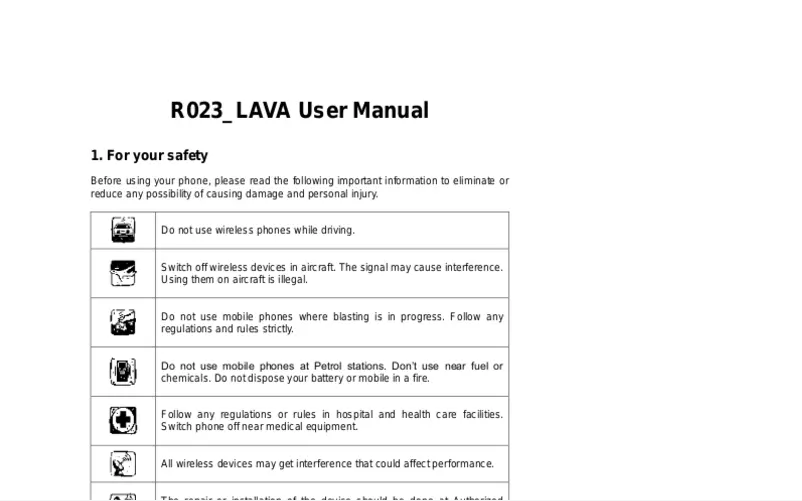 Página 1 del manual Manual de usuario Lava Arc 4