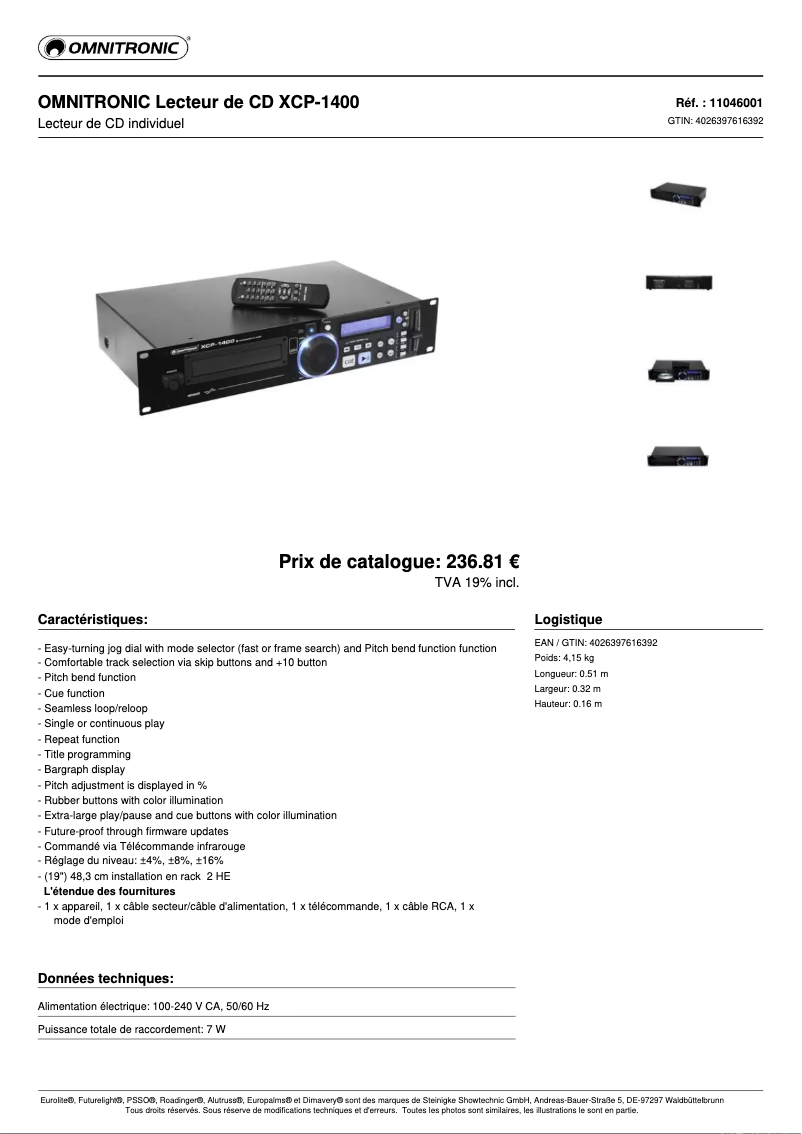 Imagen de la primera página del manual del dispositivo XCP-1400