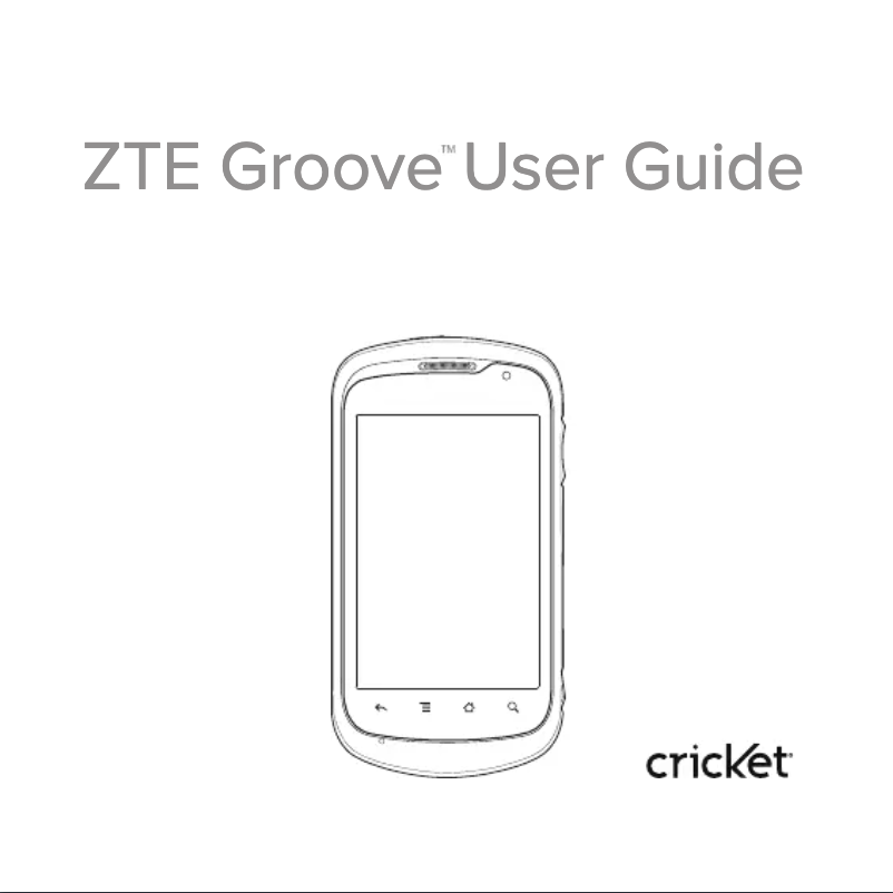 Página 1 del manual Manual de usuario ZTE Groove Cricket
